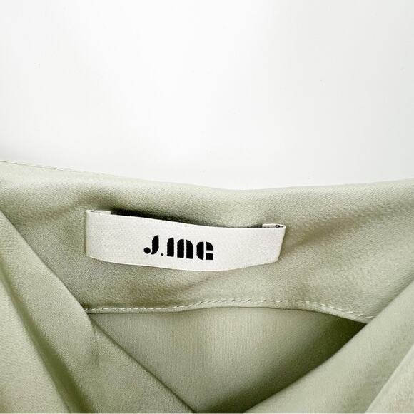 J.ING Satin Midi Slip Dress S Pistachio Green - Picture 7 of 7